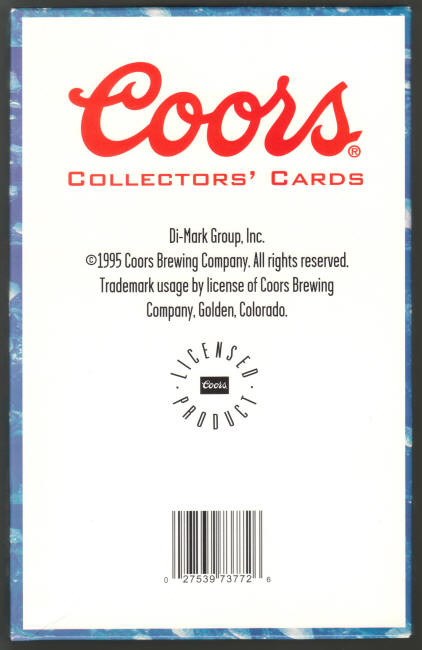 1995 Coors Collectors Cards Box