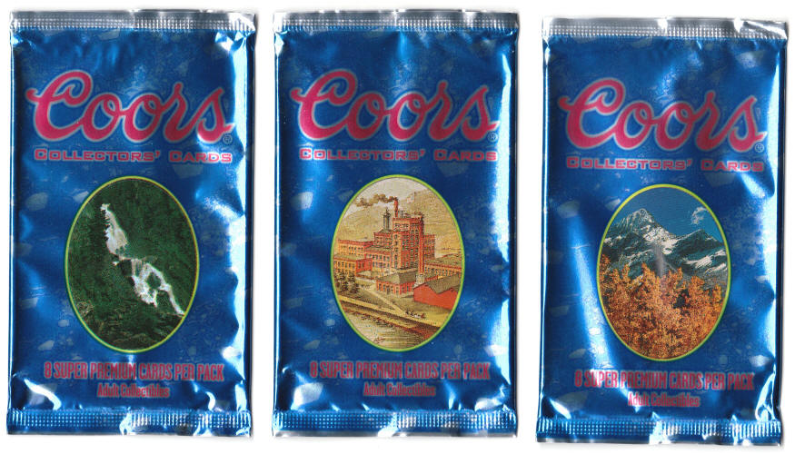 1995 Coors Collectors Cards Wrappers