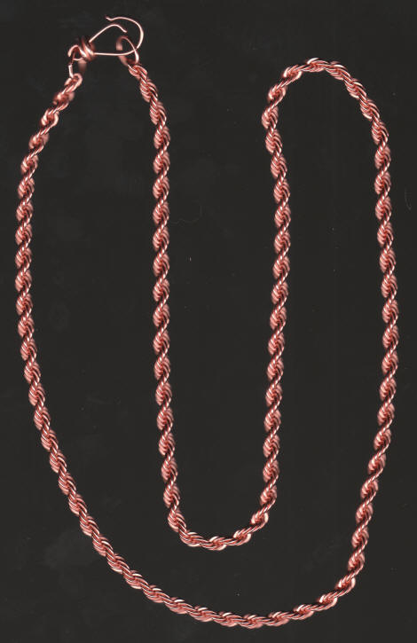 Copper Rope Chain Necklace