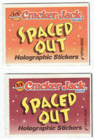 Cracker Jack Spaced Out Holographic Stickers