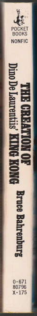 The Creation Of Dino DeLaurentiis King Kong spine