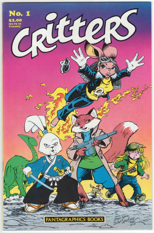 Critters #1 signed and remarqued by Steven Gallacci front cover