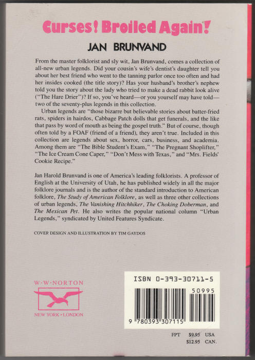 Curses Broiled Again back cover