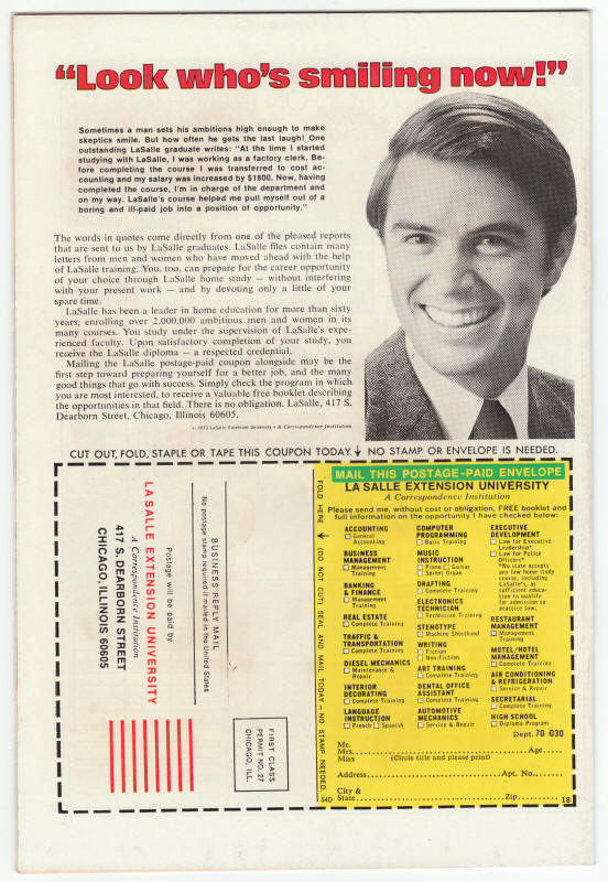 Daredevil #127 back cover