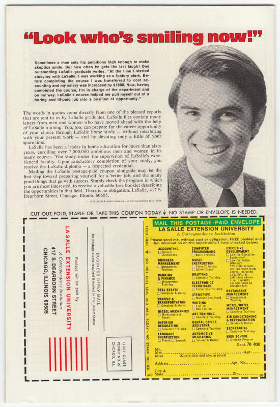 Daredevil #128 back cover