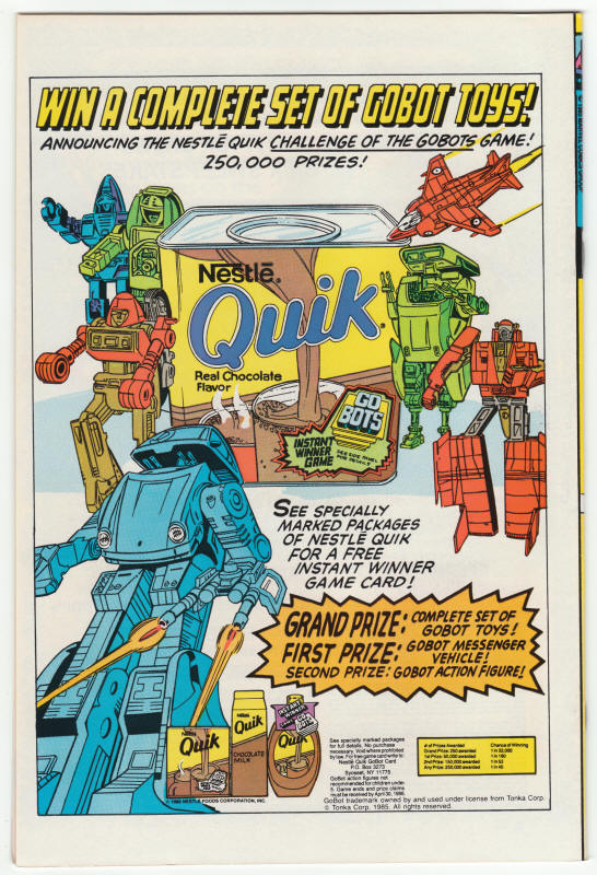 Daredevil #226 back cover