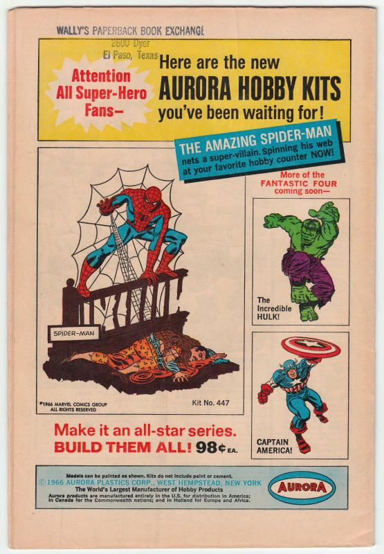 Daredevil #25 back cover