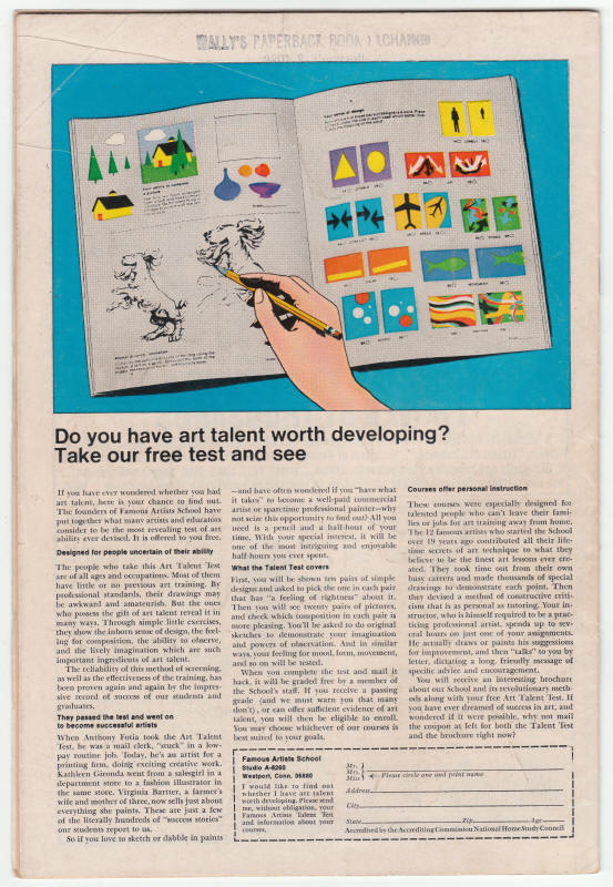 Daredevil #56 back cover