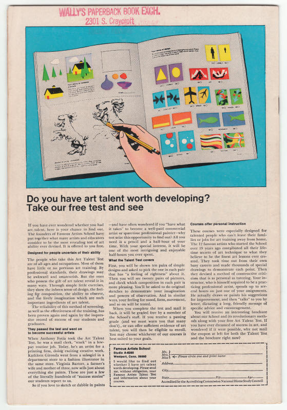 Daredevil #60 back cover