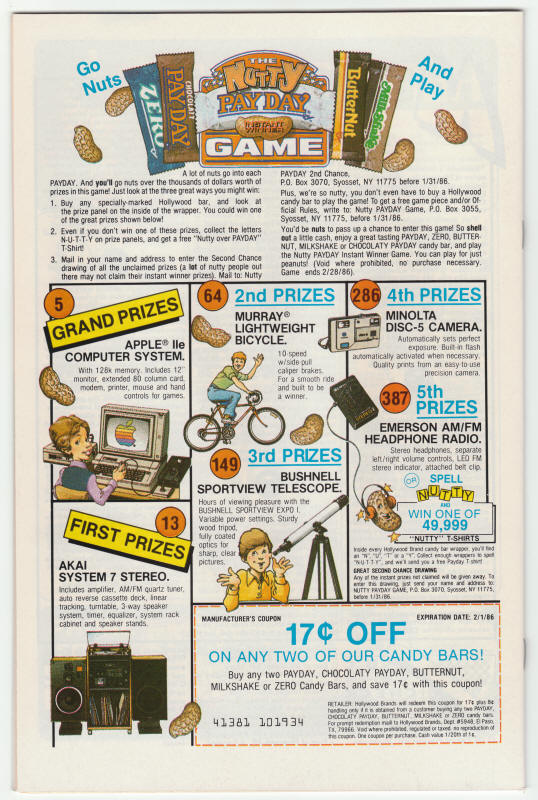 DC Comics Presents #85 back cover