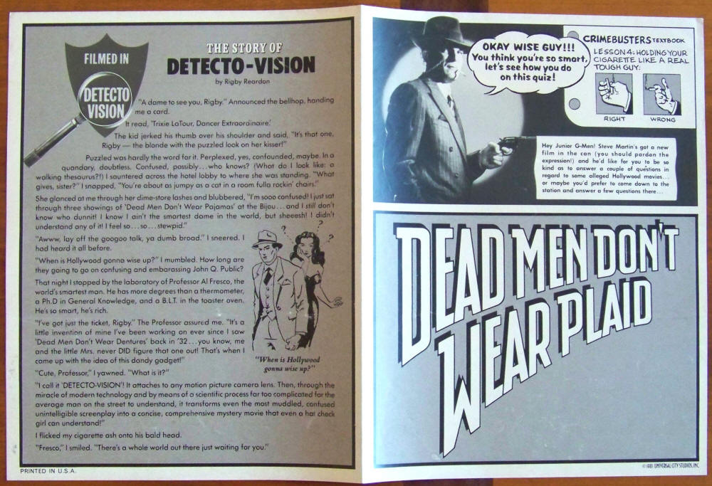 Dead Men Don't Wear Plaid Promo Poster