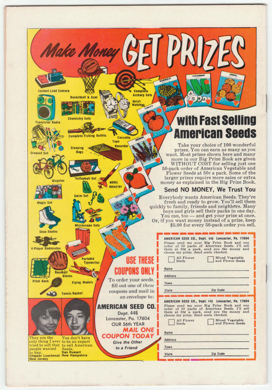 The Defenders 13 back cover