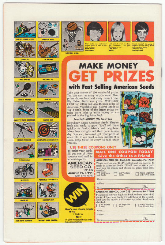 The Defenders #24 back cover