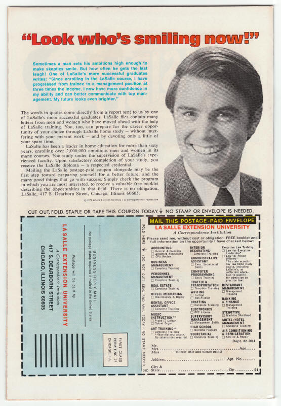 The Defenders #42 back cover