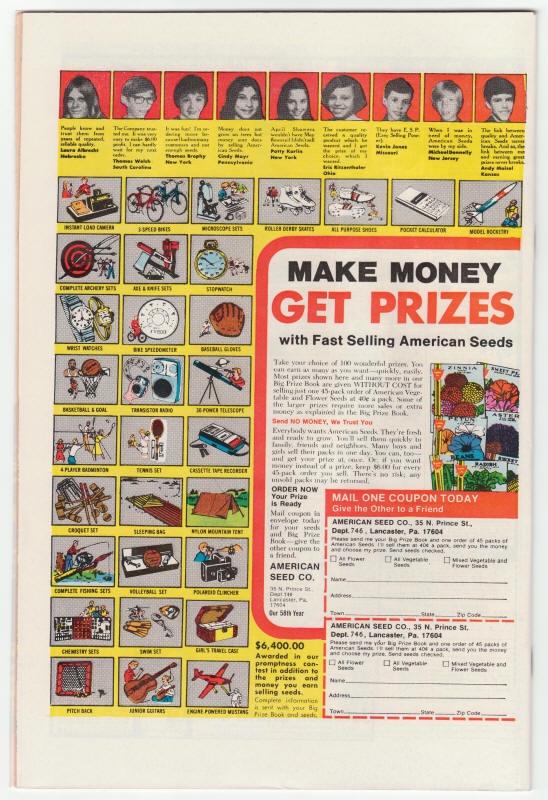 The Defenders #45 back cover