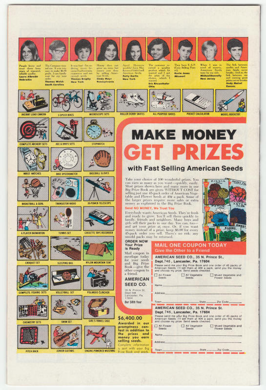 The Defenders #46 back cover