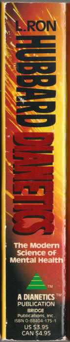 Dianetics by L Ron Hubbard spine