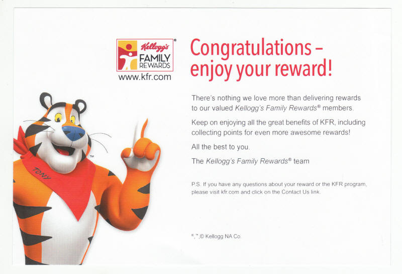 Dig Em Frog Stuffed Animal Promo Congratulations Note