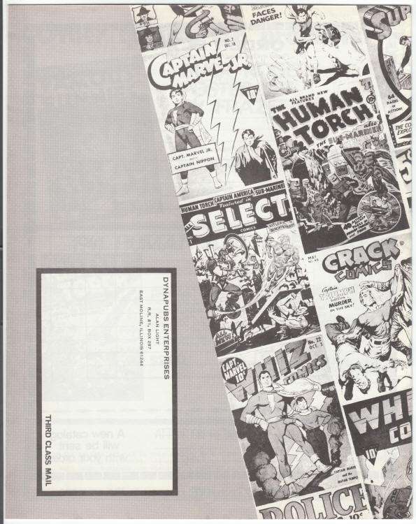 Dynapubs 1975 Catalog Of Products back cover