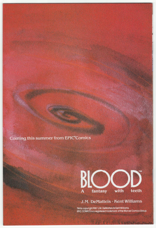 Elektra Assassin #8 back cover