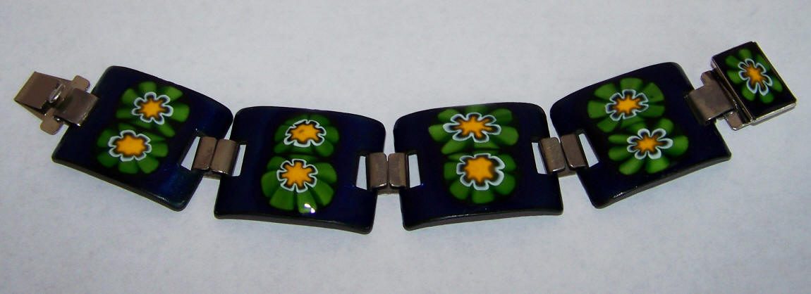Enamel On Copper Italian Bracelet front