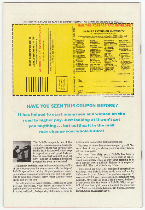 Fantastic Four #145 back cover