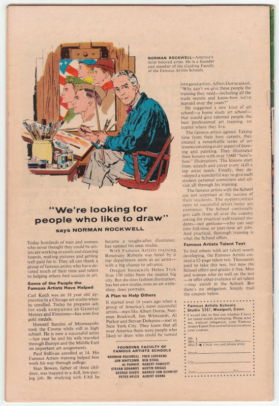 Fantastic Four #62 back cover