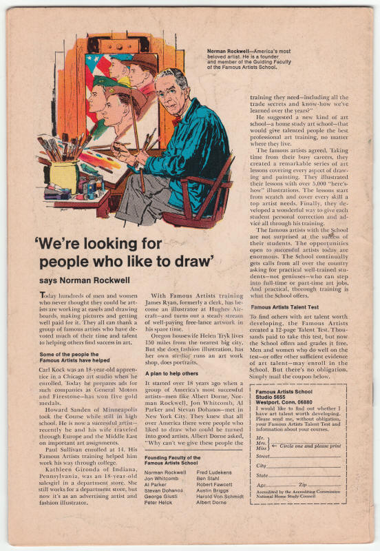 Fantastic Four #73 back cover