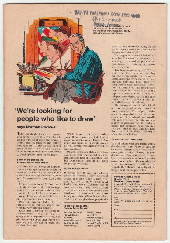 Fantastic Four #83 back cover
