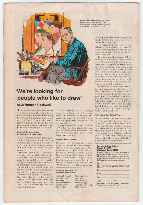 Fantastic Four #92 back cover