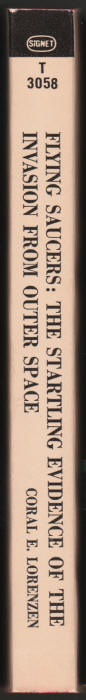 Flying Saucers The Startling Evidence Of The Invasion From Outer Space spine