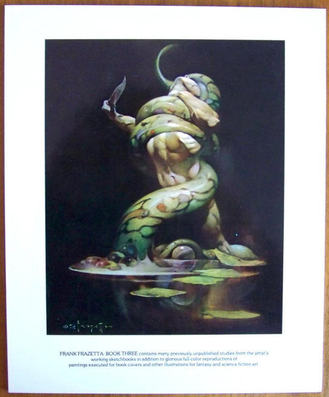Frank Frazetta Book Three back cover