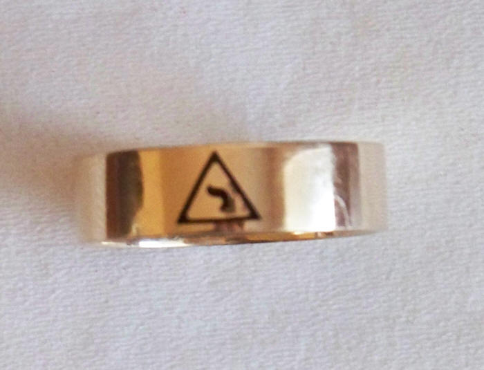 Freemason 14th Degree Scottish Rite Gold Ring