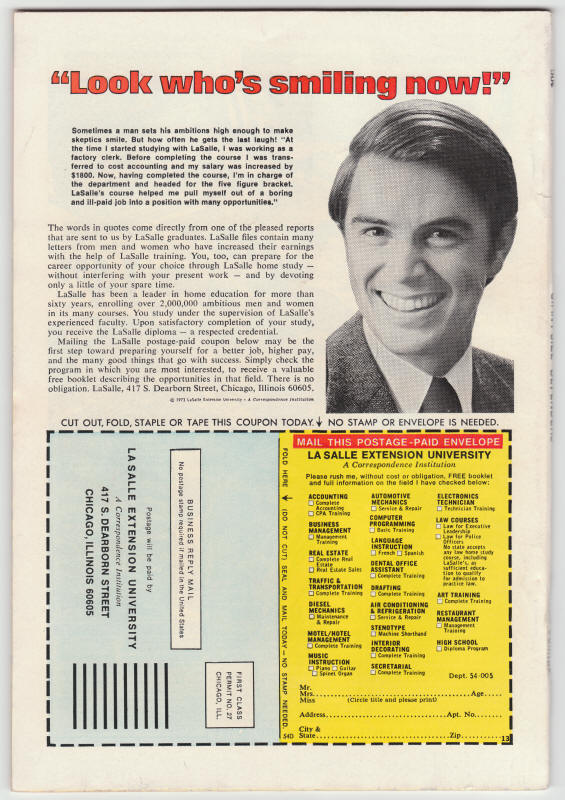 Giant Size Defenders #1 back cover