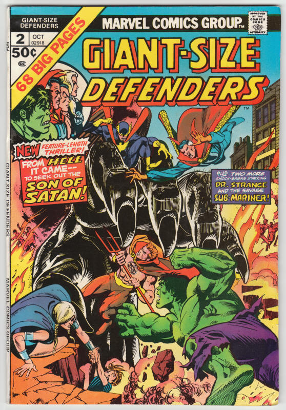 Giant Size Defenders #2 front cover