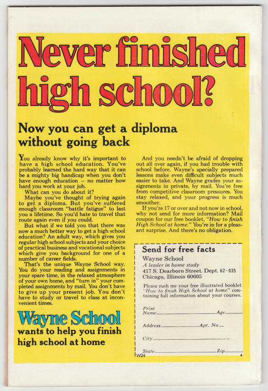 Giant Size Defenders #4 back cover