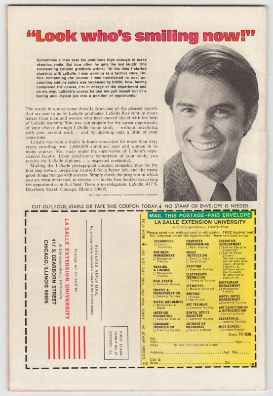 Giant Size Doctor Strange #1 back cover