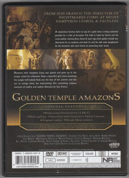 Golden Temple Amazons DVD