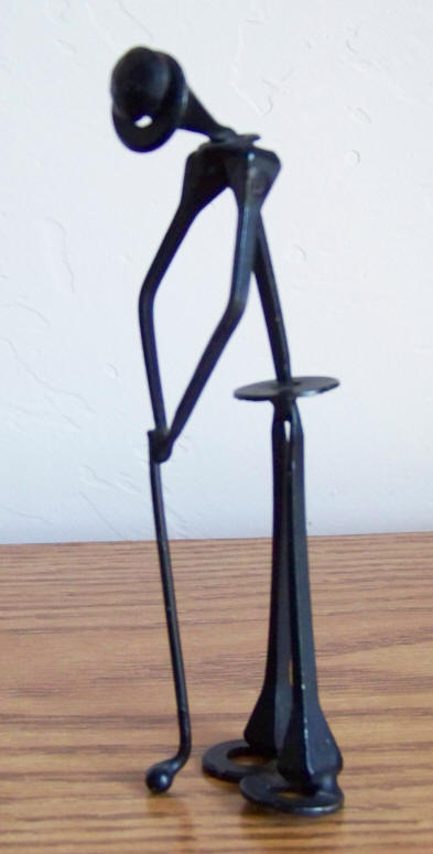 Putting Golfer Handmade Figure
