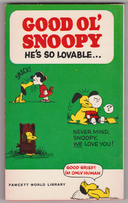 Good Ol Snoopy back cover