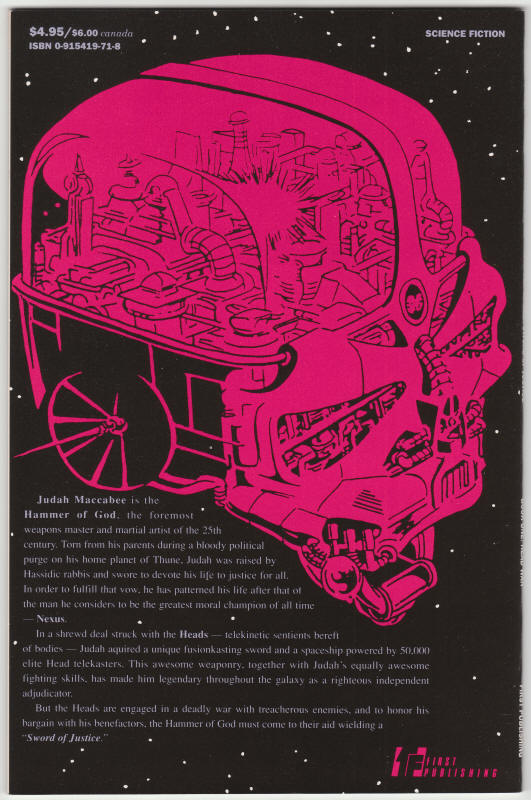Hammer Of God Sword Of Justice #1 back cover