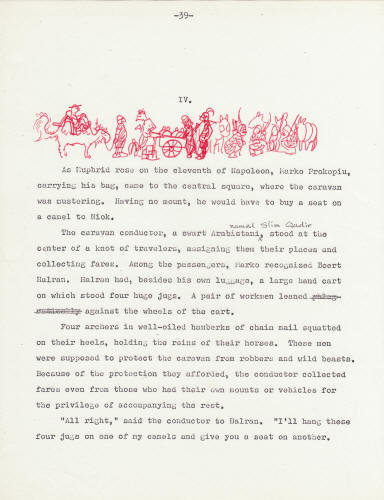 Kelly Freas artwork Heretic In A Balloon manuscript page 39 Kelly Freas artwork Heretic In A Balloon manuscript page 39
