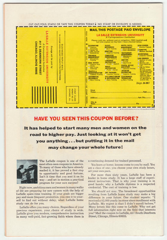 Hero For Hire #15 back cover