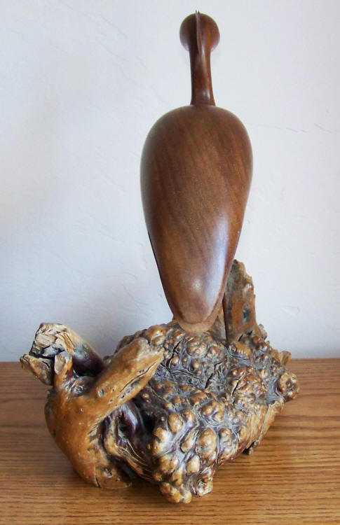 Bruce Stamp Carved Heron back