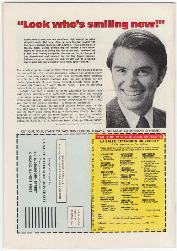 Incredible Hulk #178 back cover