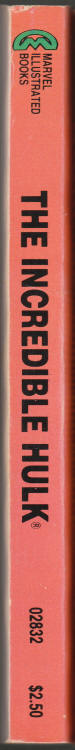 The Incredible Hulk 1982 paperback spine