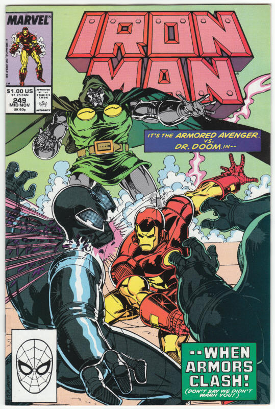 Iron Man #249 front cover