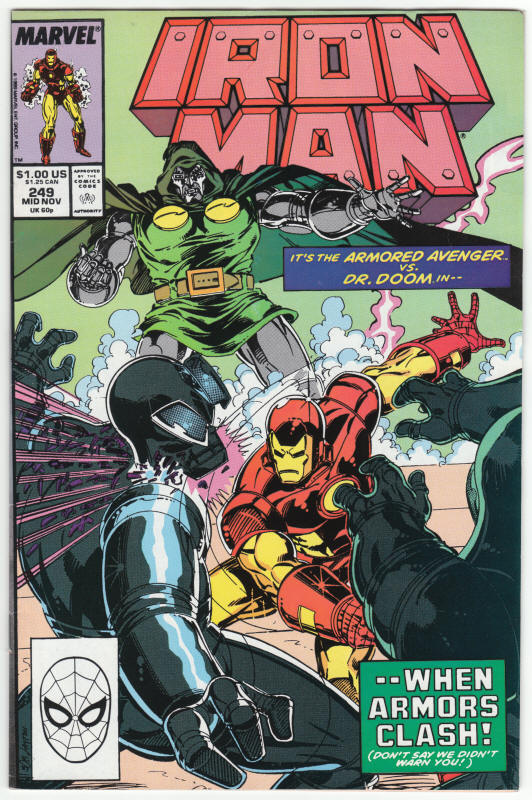 Iron Man #249 front cover