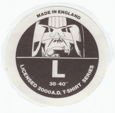 Judge Dredd T Shirt Sticker