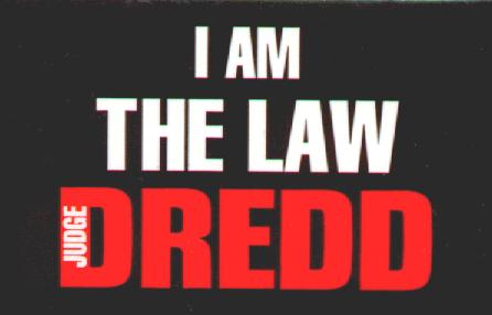 Judge Dredd button